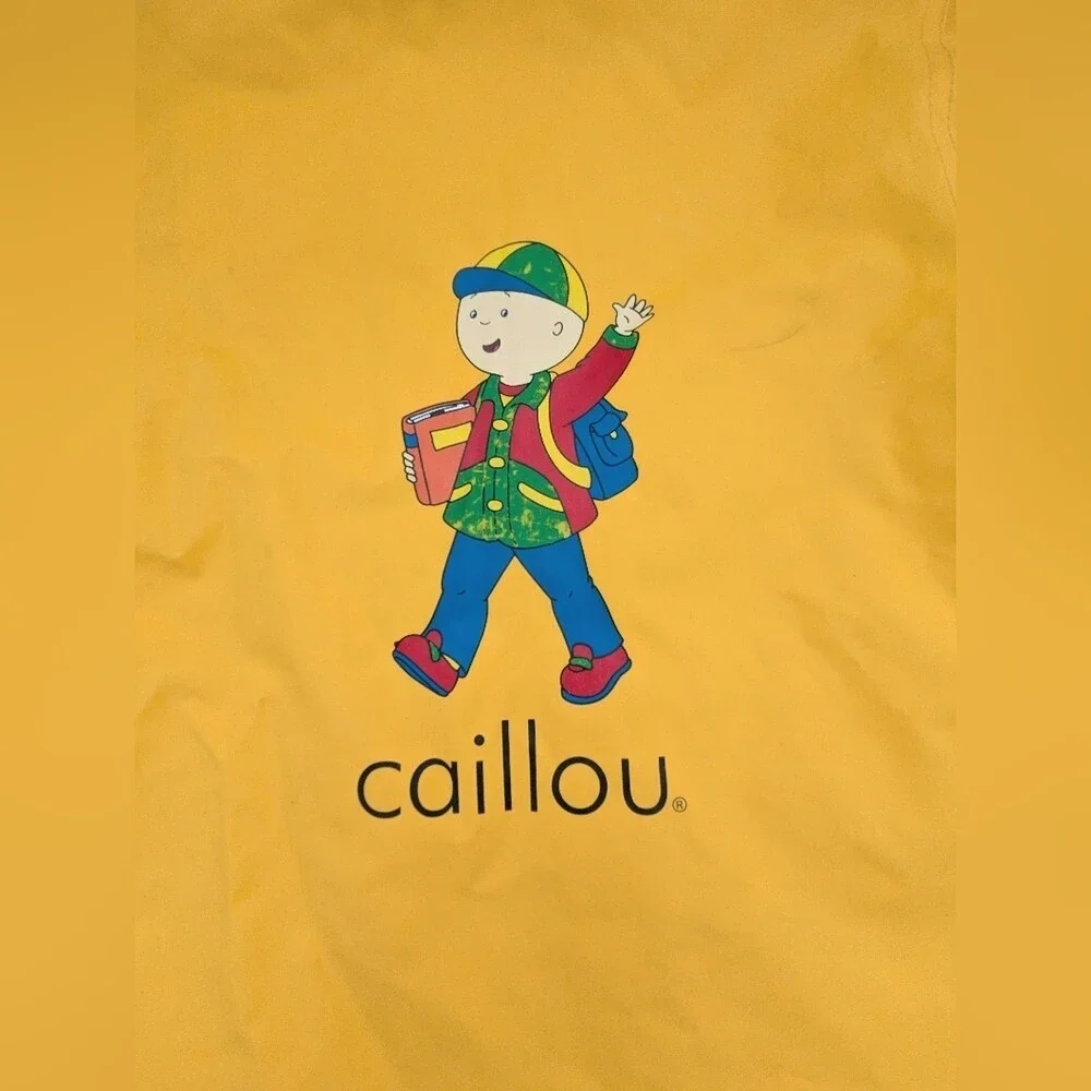 Vintage Caillou Unisex Kids' (Size 3) Lined Hooded Spring/Fall/Rain Jacket/Coat